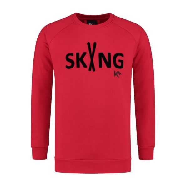 heren trui sking rood_front